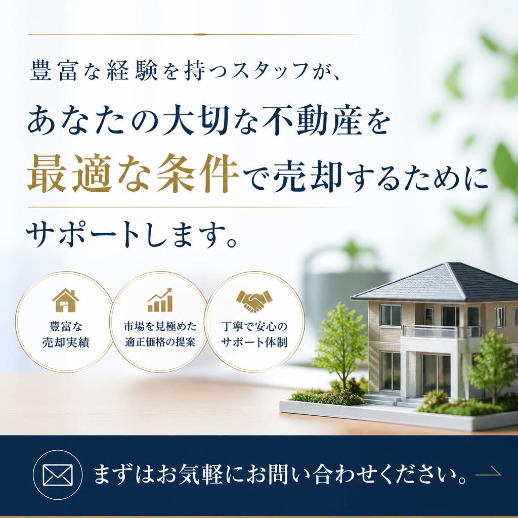 お問い合わせ：あなたの売却をサポートします！