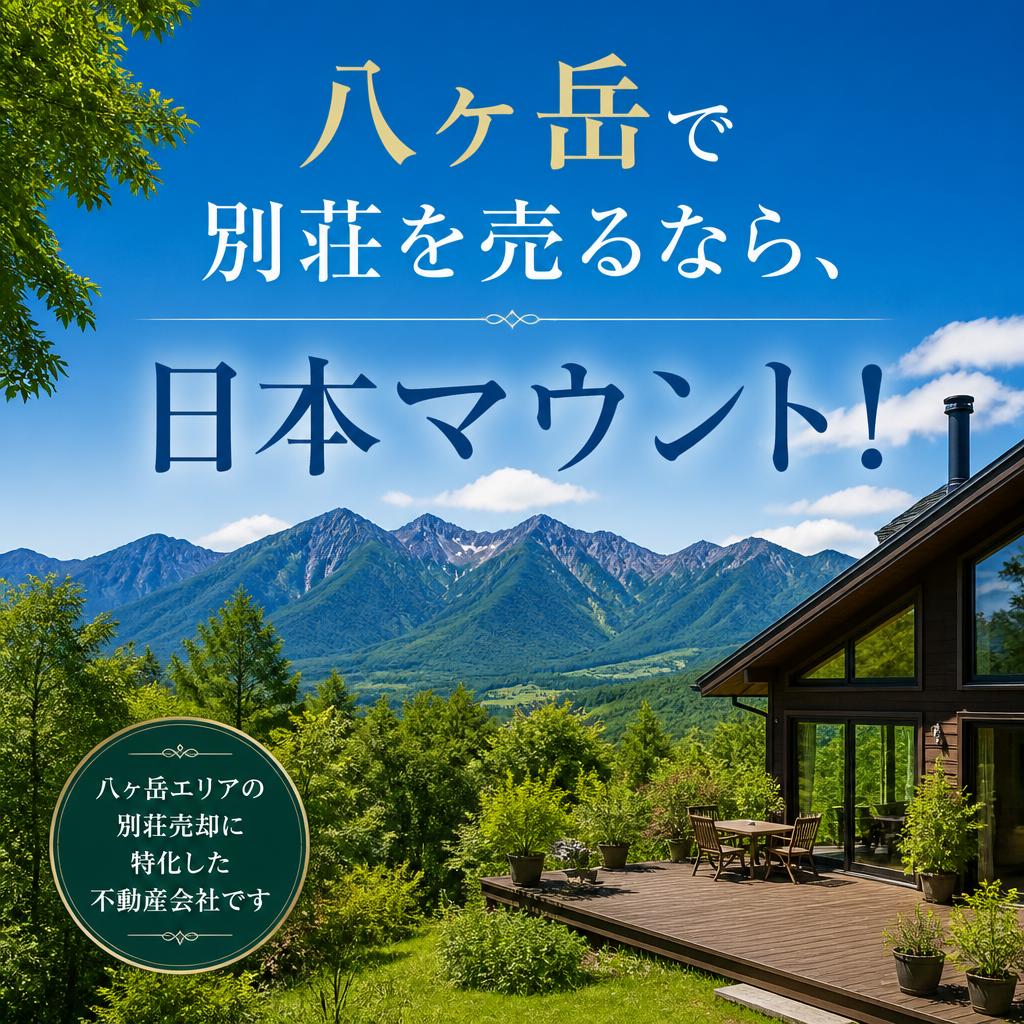 八ヶ岳の別荘売却なら日本マウント｜無料査定・売却相談