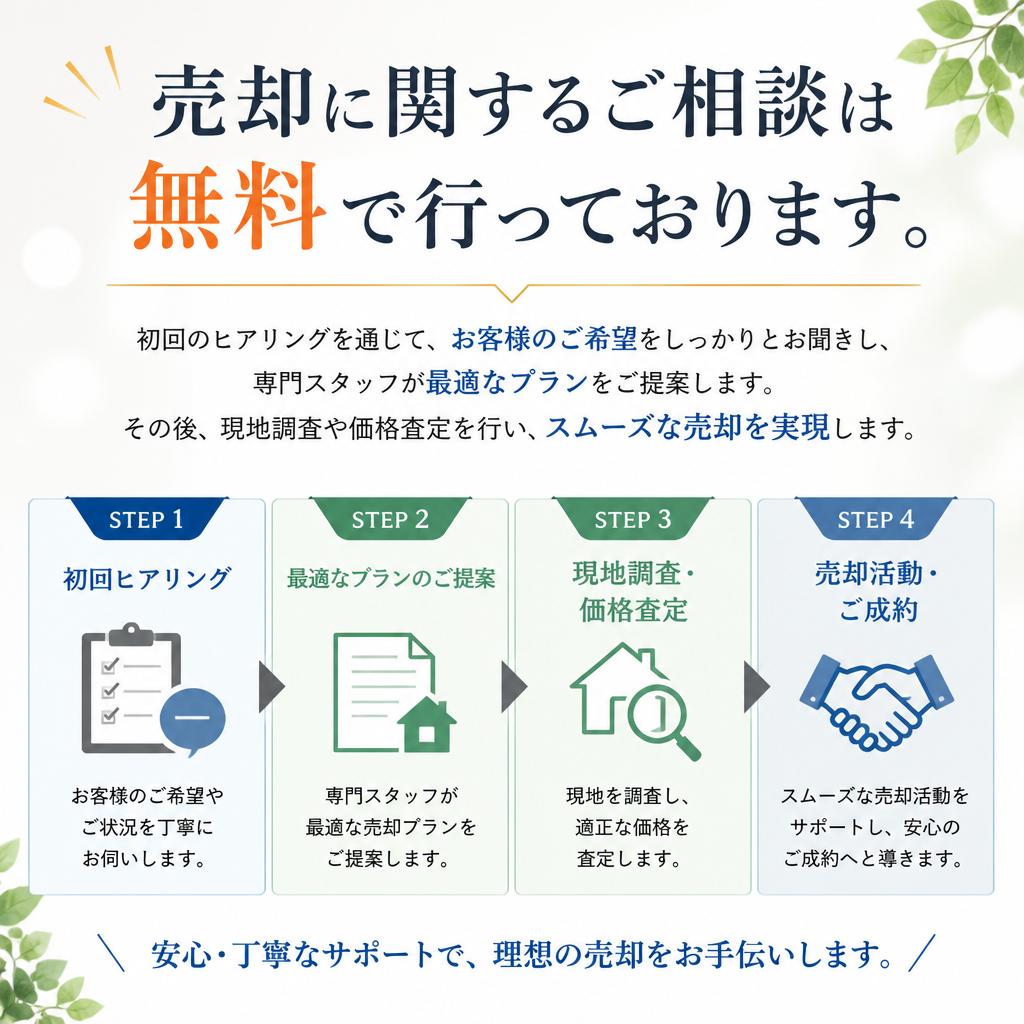 ご相談から売却までの流れ