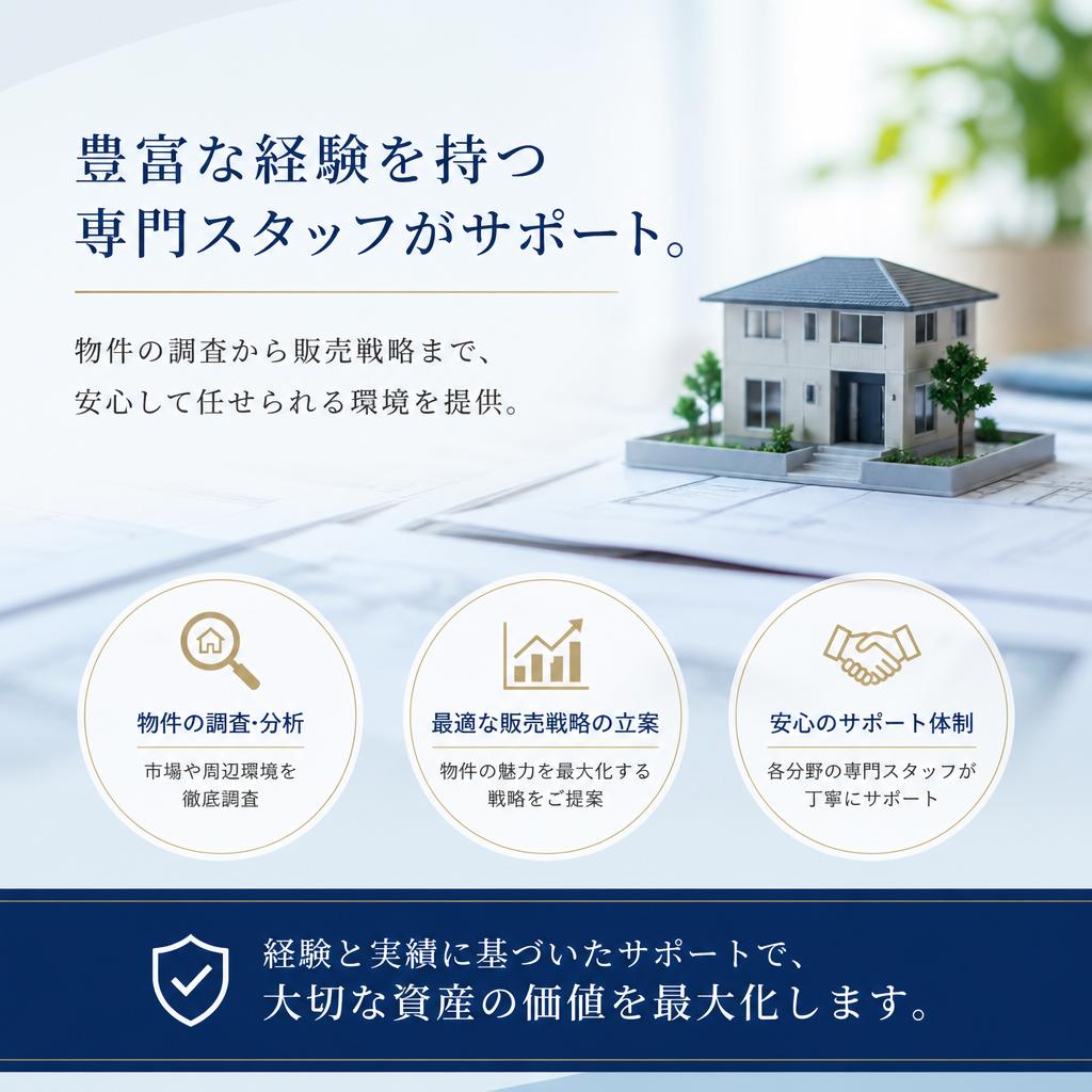 専門スタッフの安心サポート