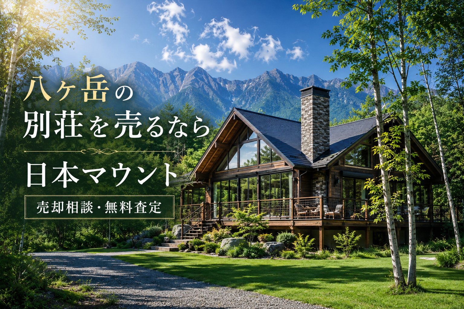八ヶ岳の別荘を売るなら日本マウント｜売却相談・無料査定