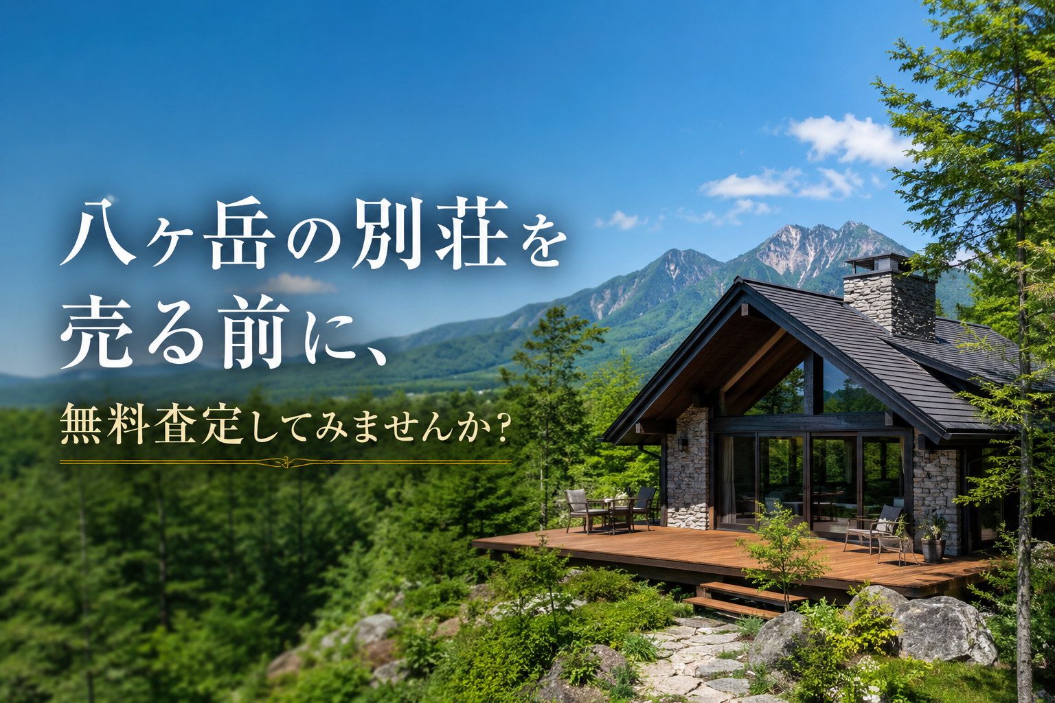 八ヶ岳の別荘を売る前に無料査定してみませんか？日本マウント株式会社