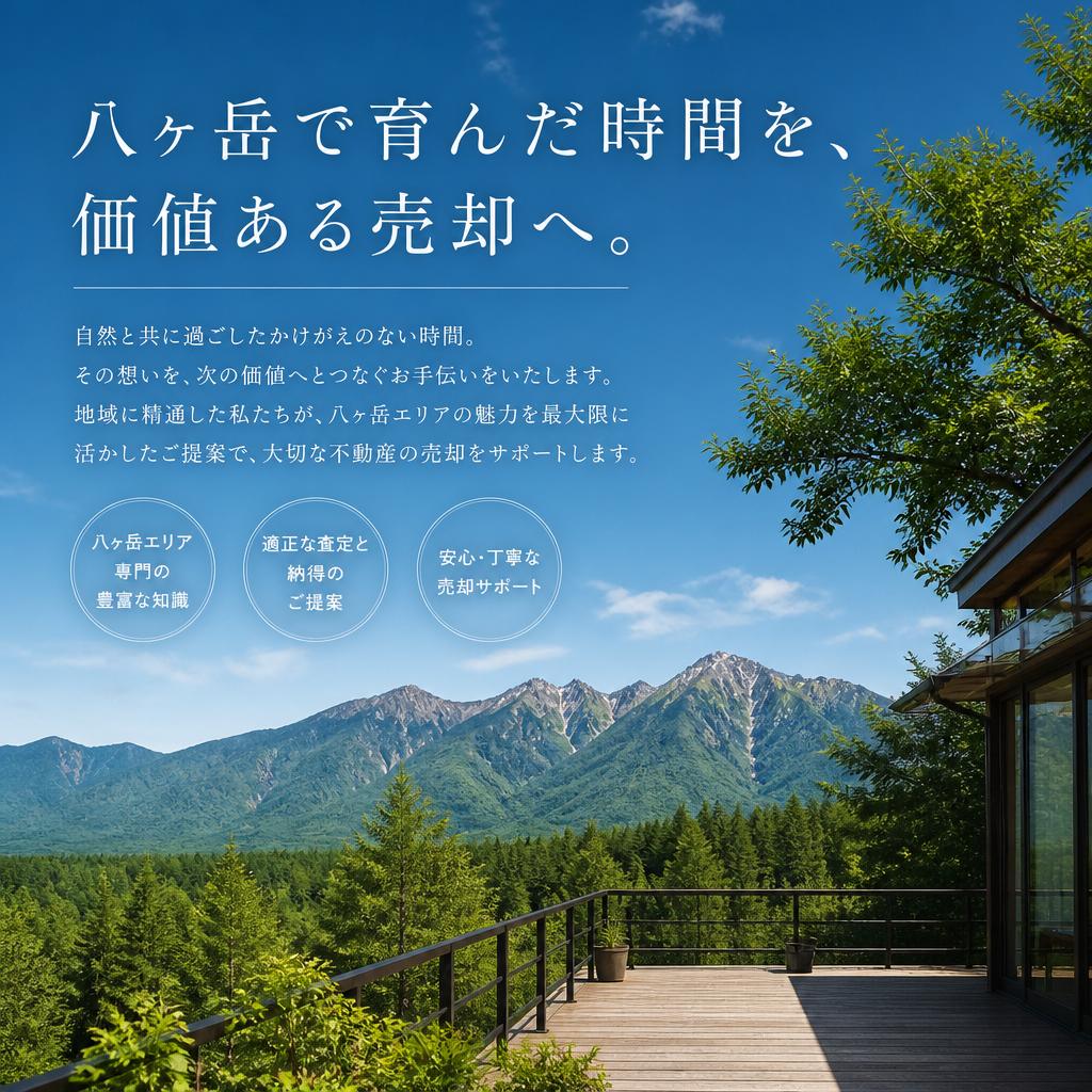 八ヶ岳で育んだ時間を、価値ある売却へ。日本マウント株式会社