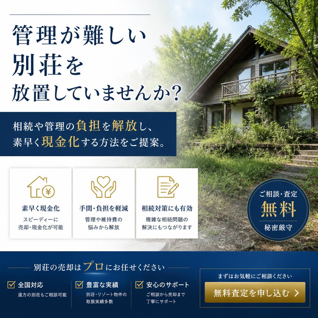 放置別荘の負担を軽減