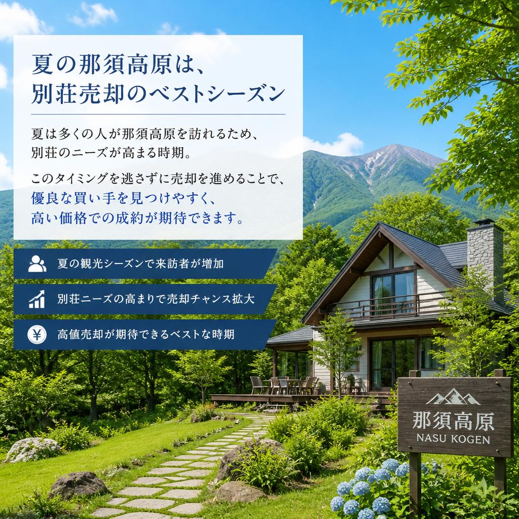 夏の別荘売却が有利な理由