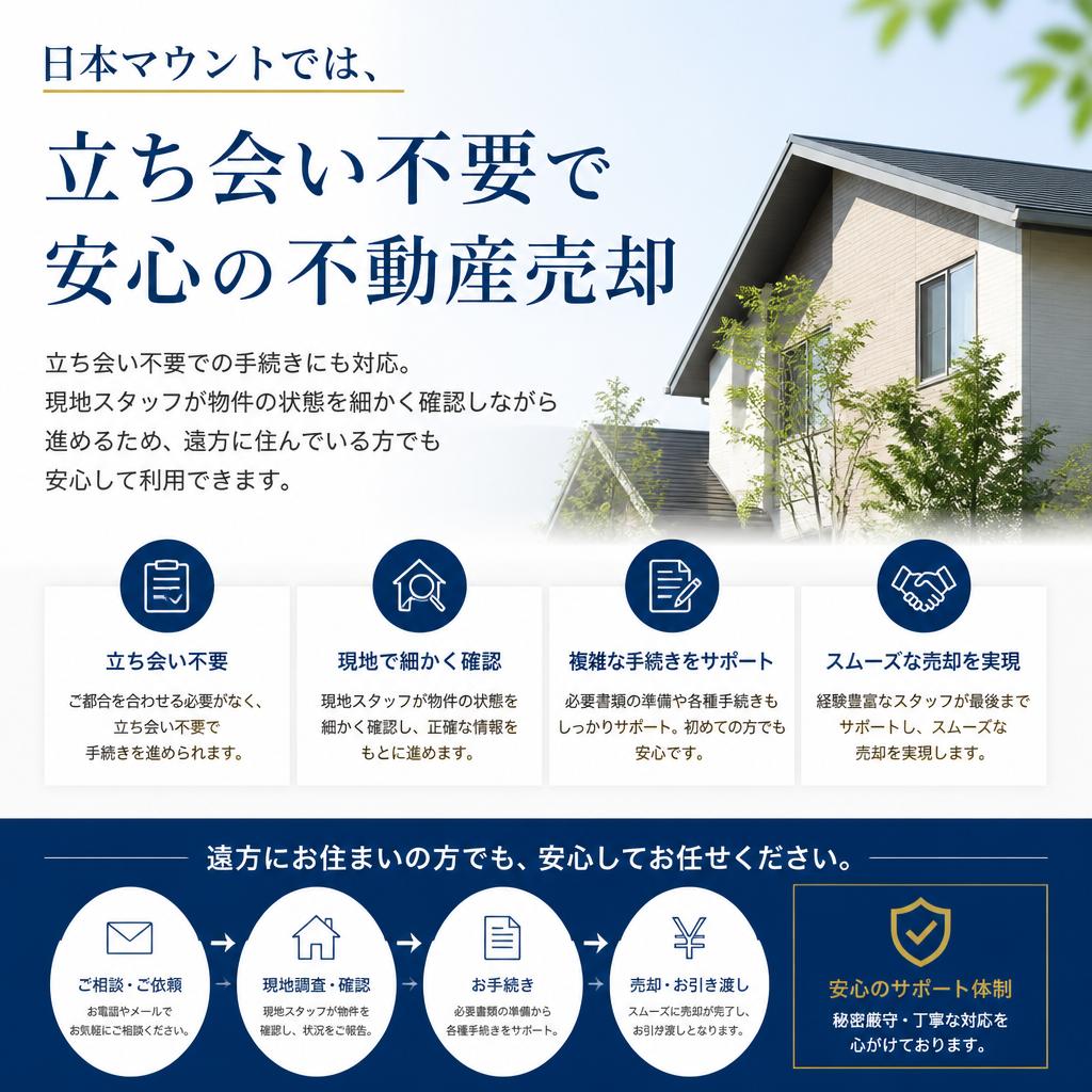 売却プロセスのご案内