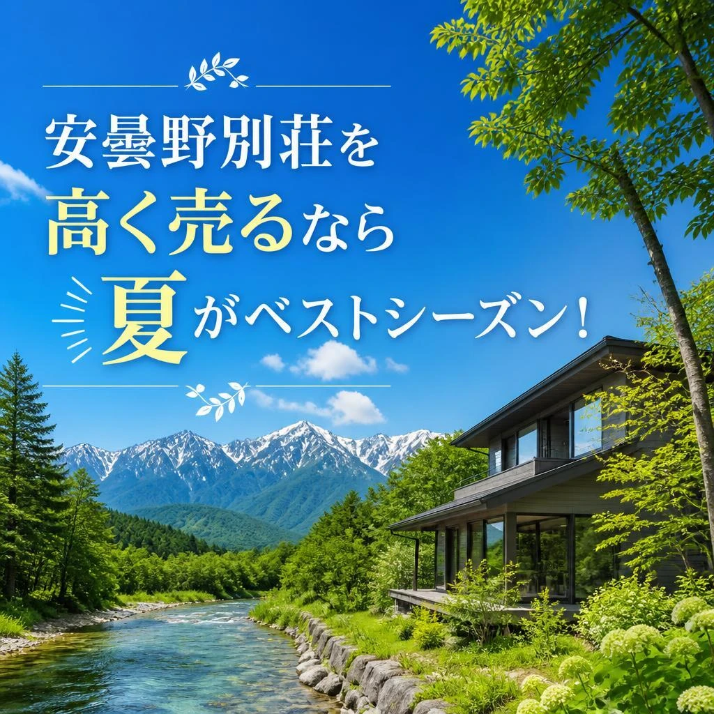 安曇野別荘を高く売るなら夏がベストシーズン！