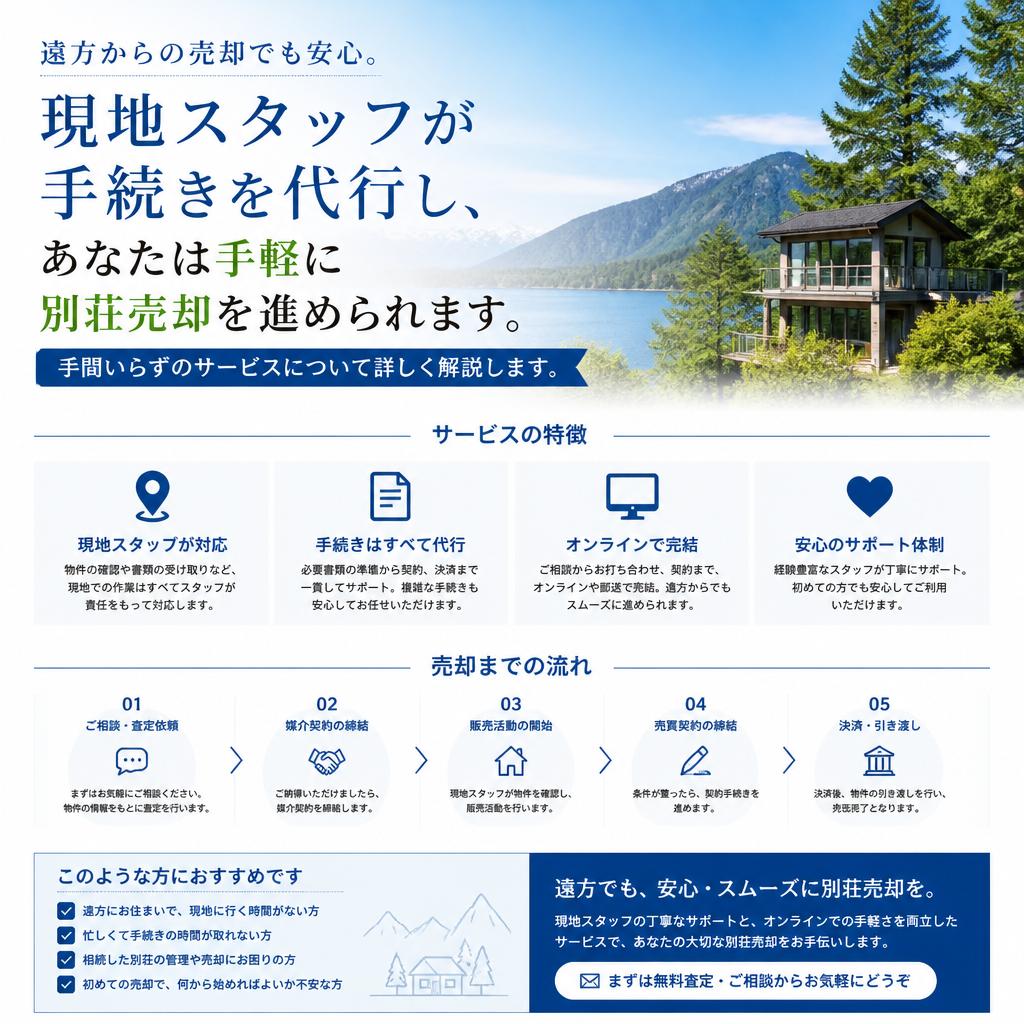 立ち会い不要で簡単手続き!