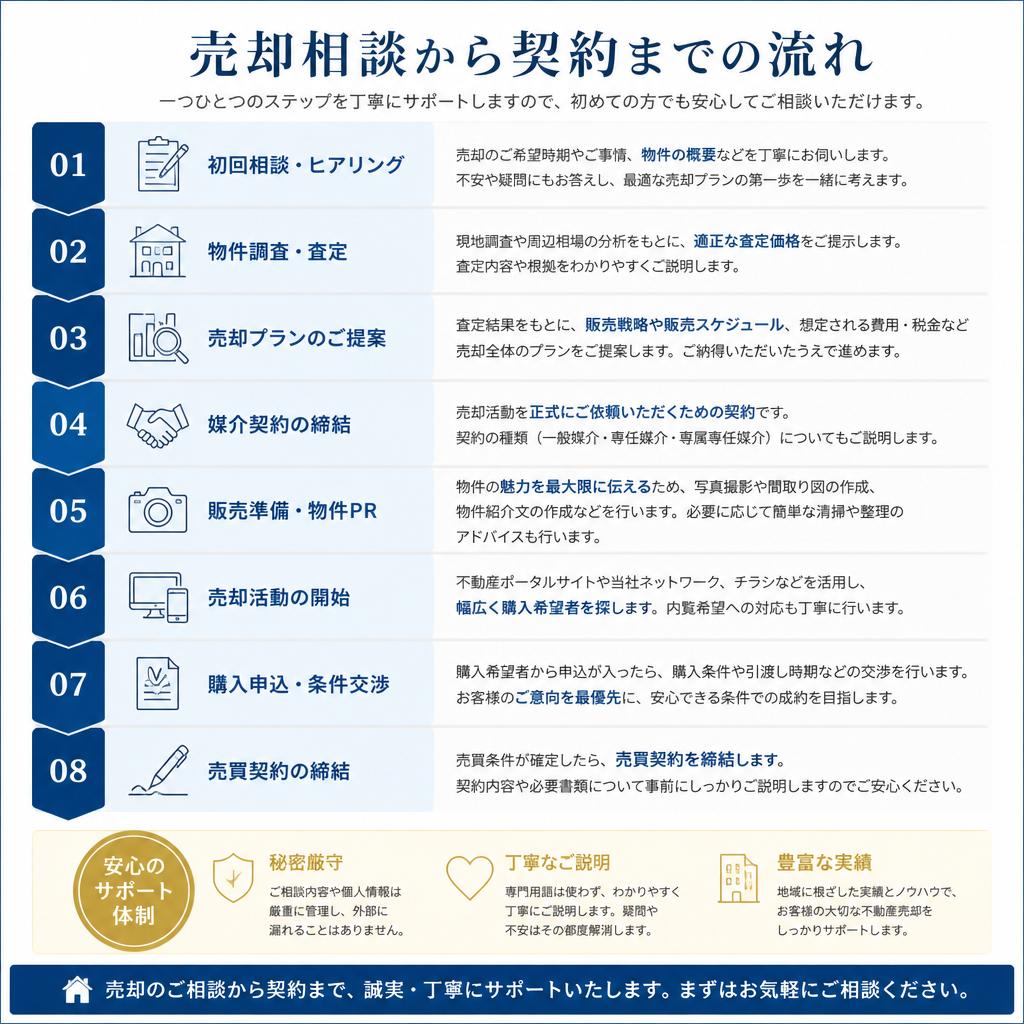 4. 相談から売却までの流れ