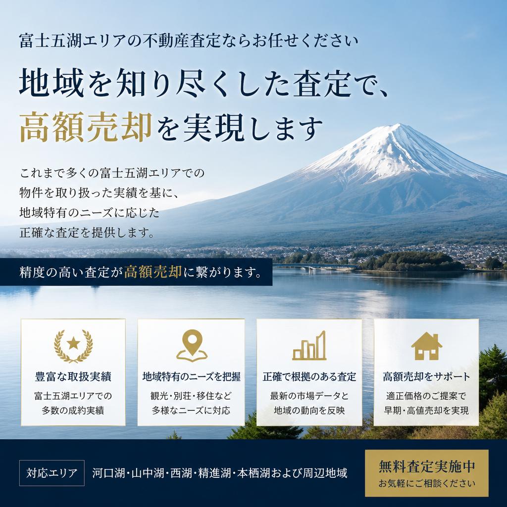 富士五湖別荘査定の実績