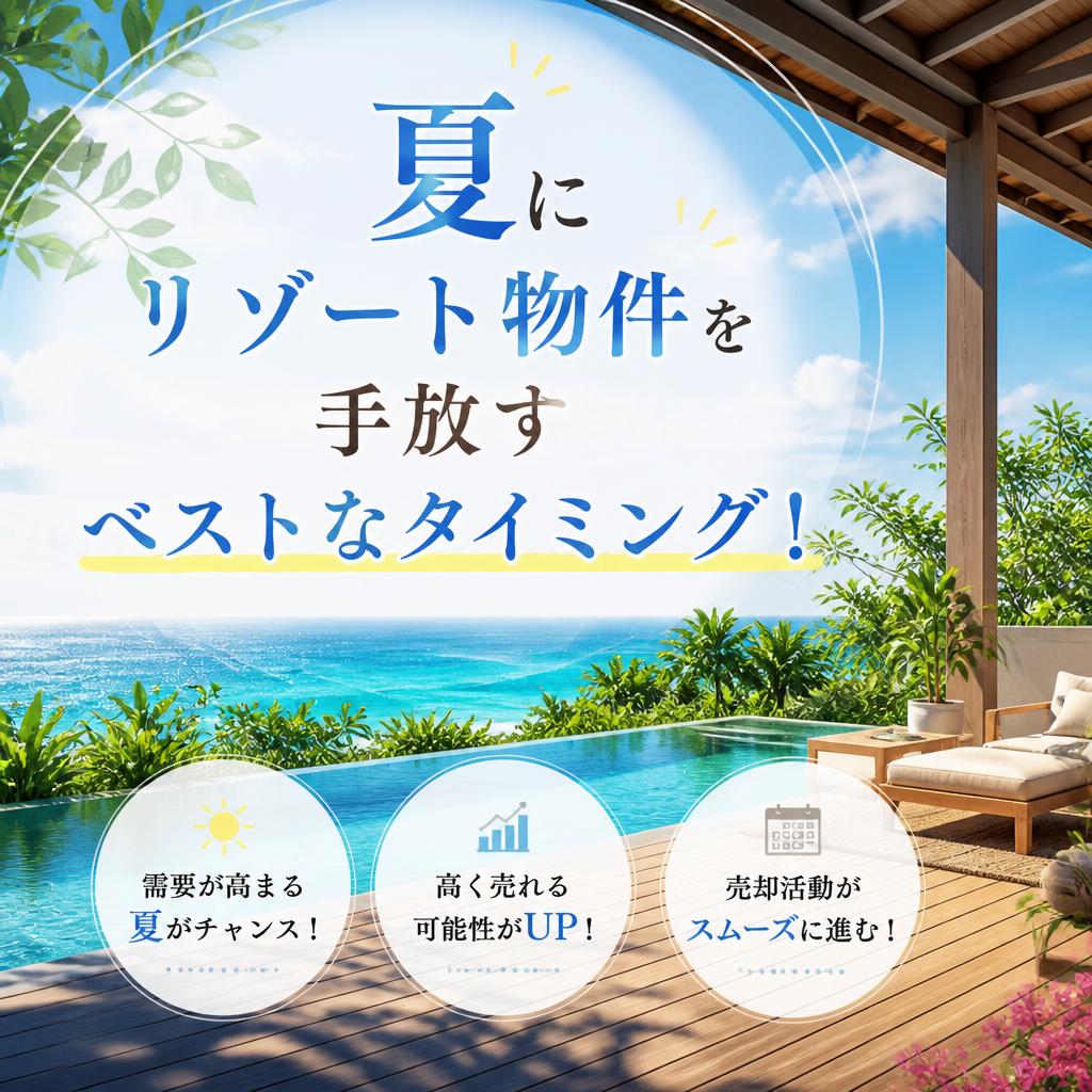 夏にリゾート物件を手放すベストなタイミング！
