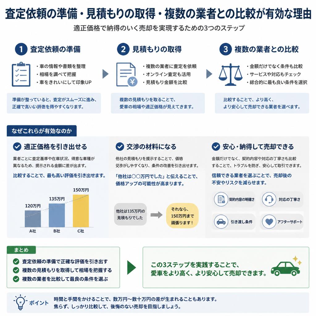 査定を依頼する際の目安