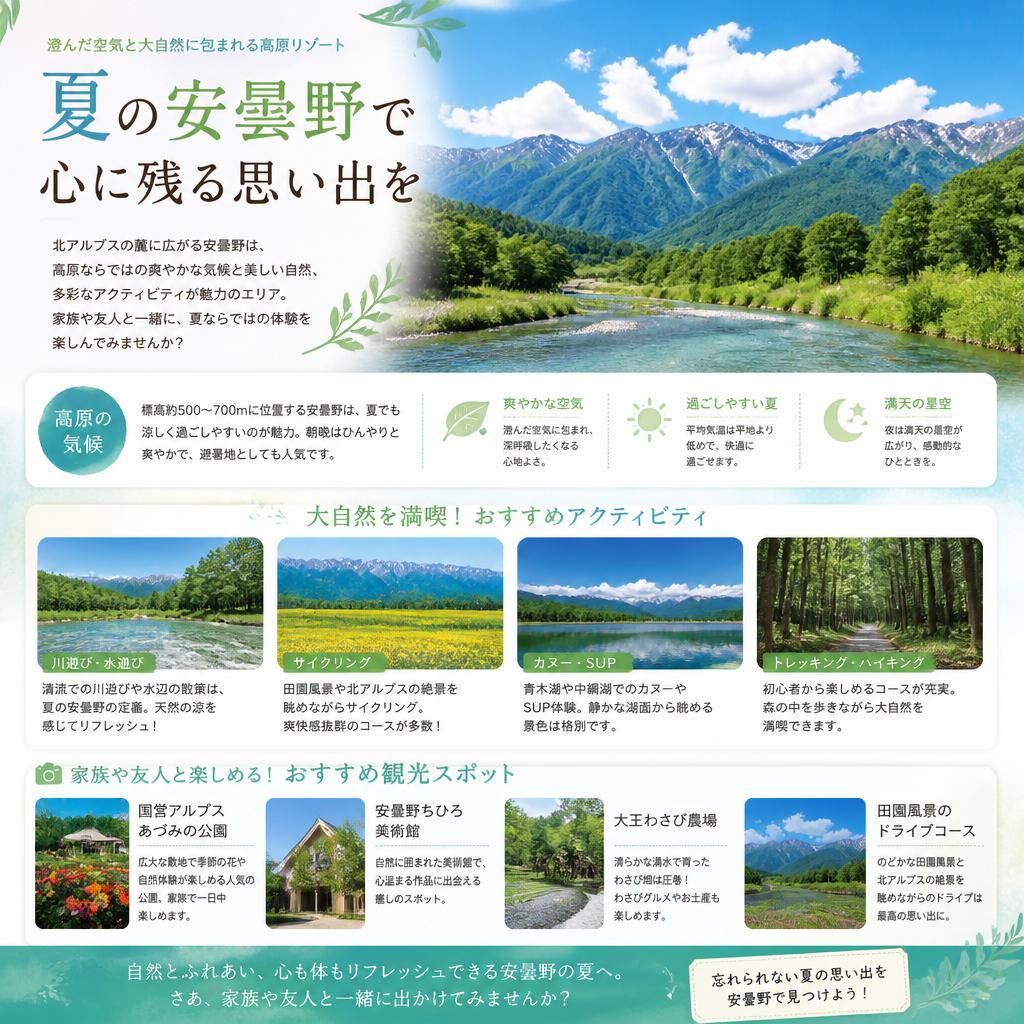 安曇野の夏の魅力