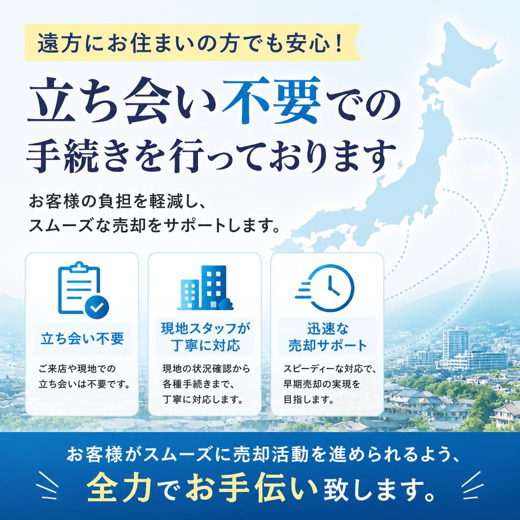 スムーズな手続きと安心の売却サポート