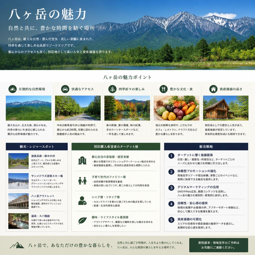 魅力的なリゾート地としての八ヶ岳とは？