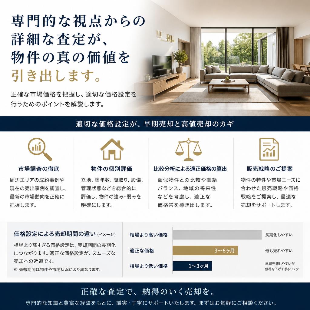 3.適切な査定方法で高額売却を実現