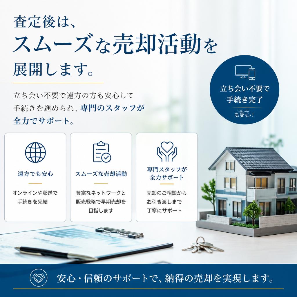 査定後のスムーズな売却サポート