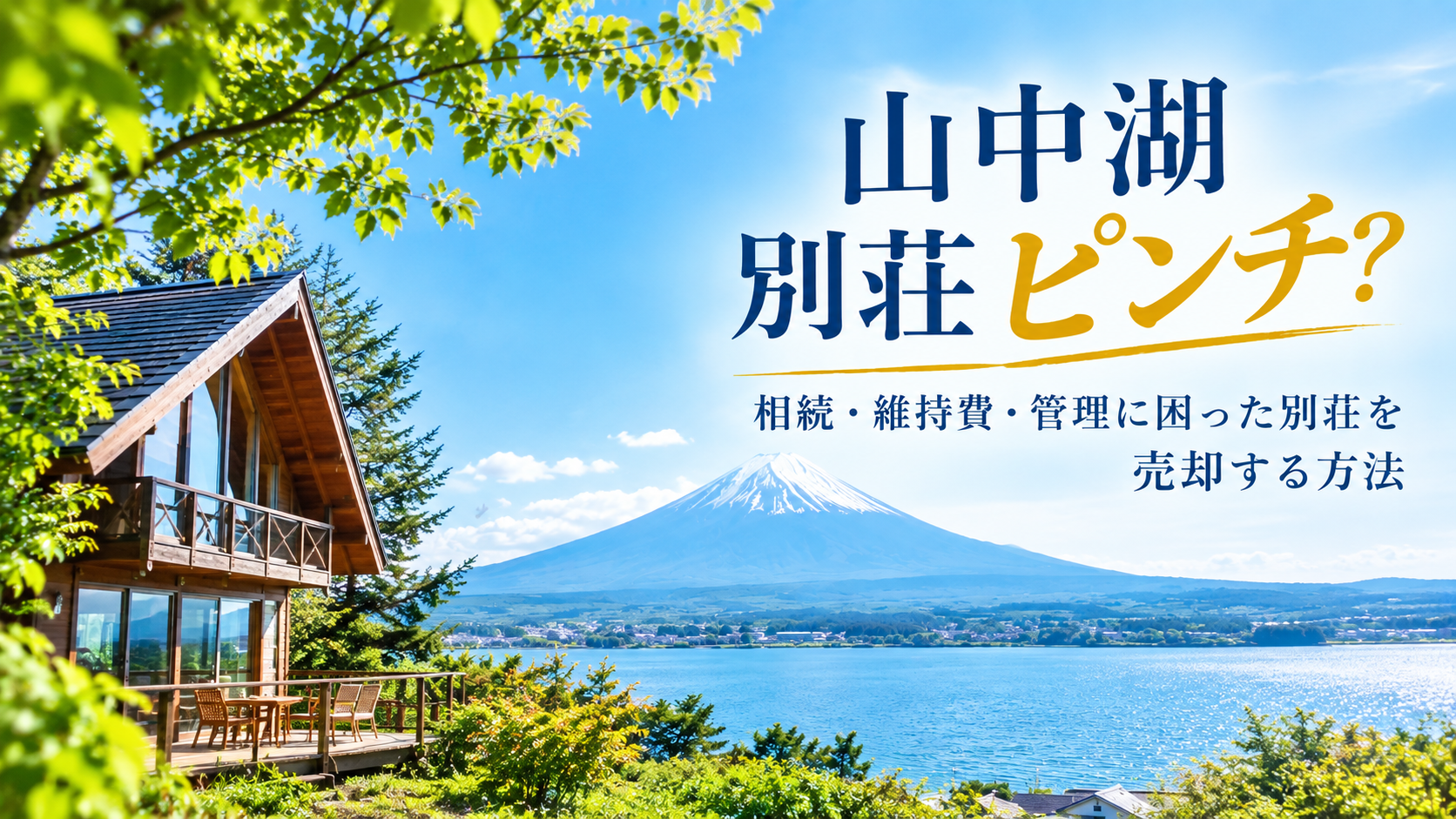 山中湖 別荘 ピンチ？｜相続・維持費・管理に困った別荘を売却する方法
