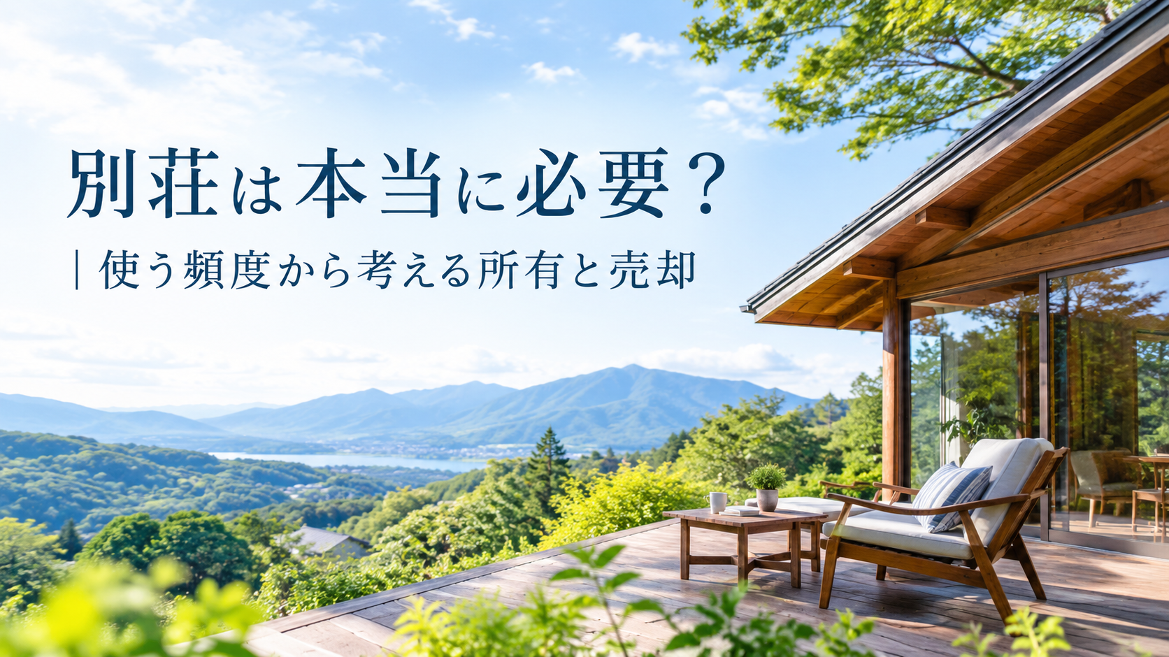 別荘は本当に必要？｜使う頻度から考える所有と売却
