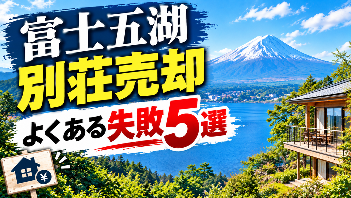 富士五湖エリアで物件売却を成功させるために知っておきたい失敗5選！