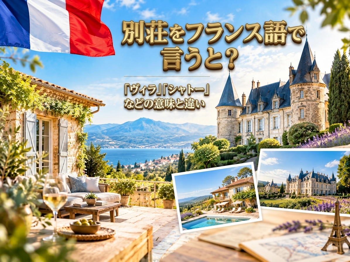 別荘をフランス語で言うと？｜「ヴィラ」「シャトー」などの意味と違い