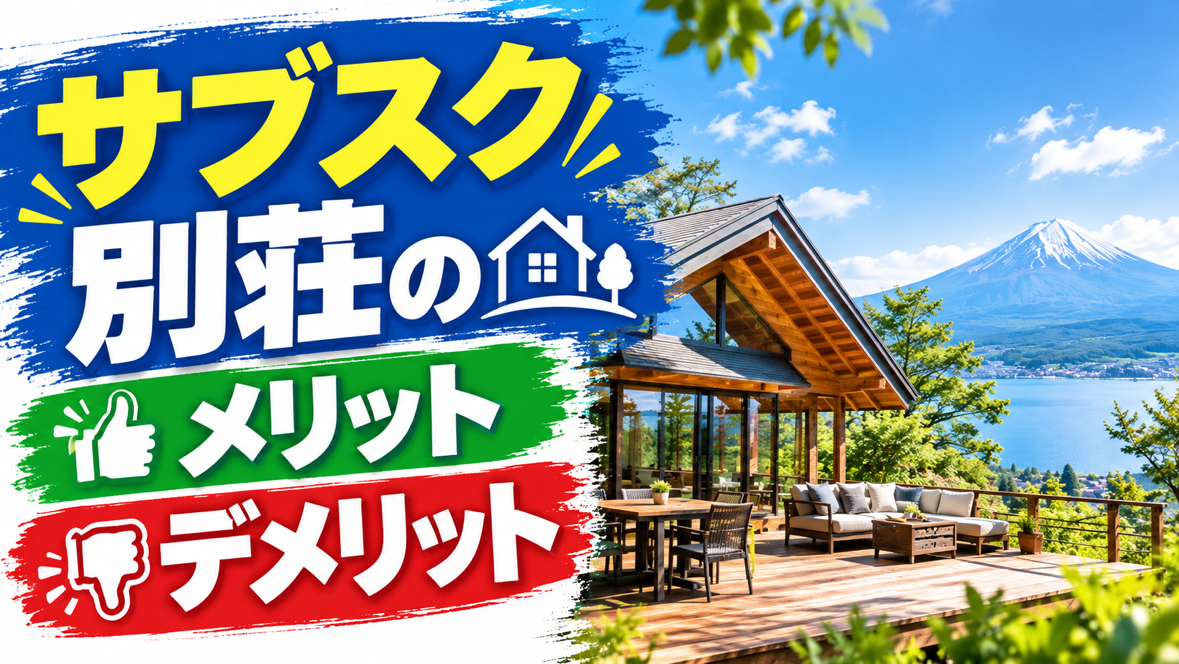 富士五湖の別荘をサブスクで楽しもう！