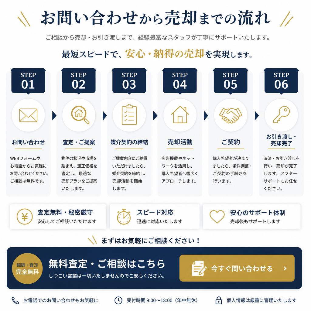 お問い合わせの手続きと流れ