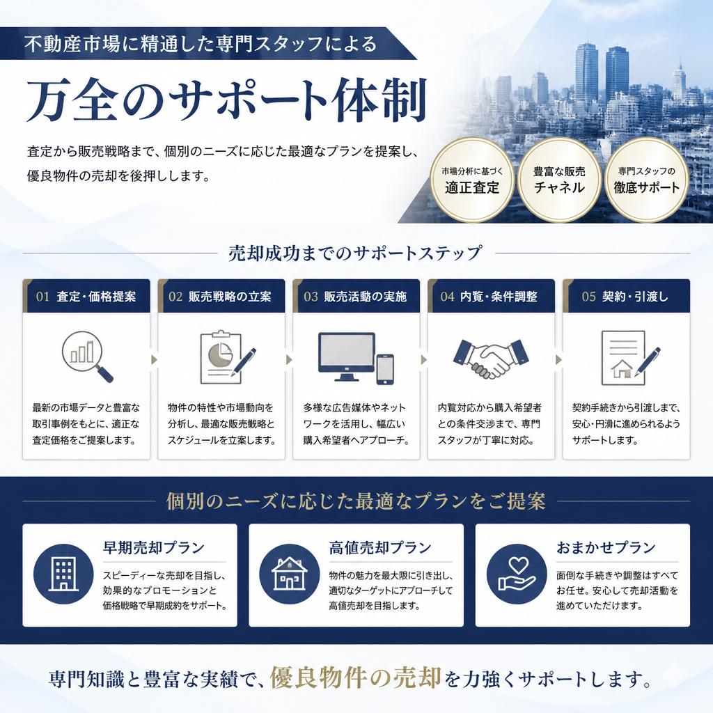 2. 専門的な売却サポート