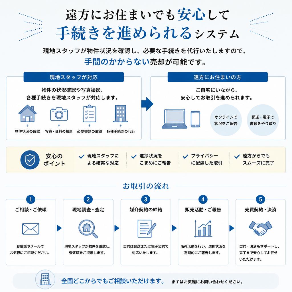 4. 立ち会い不要の手続きの安心感