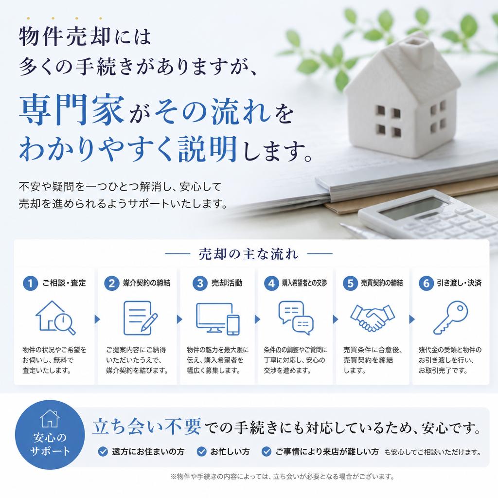 専門家が教える売却手続きの流れ