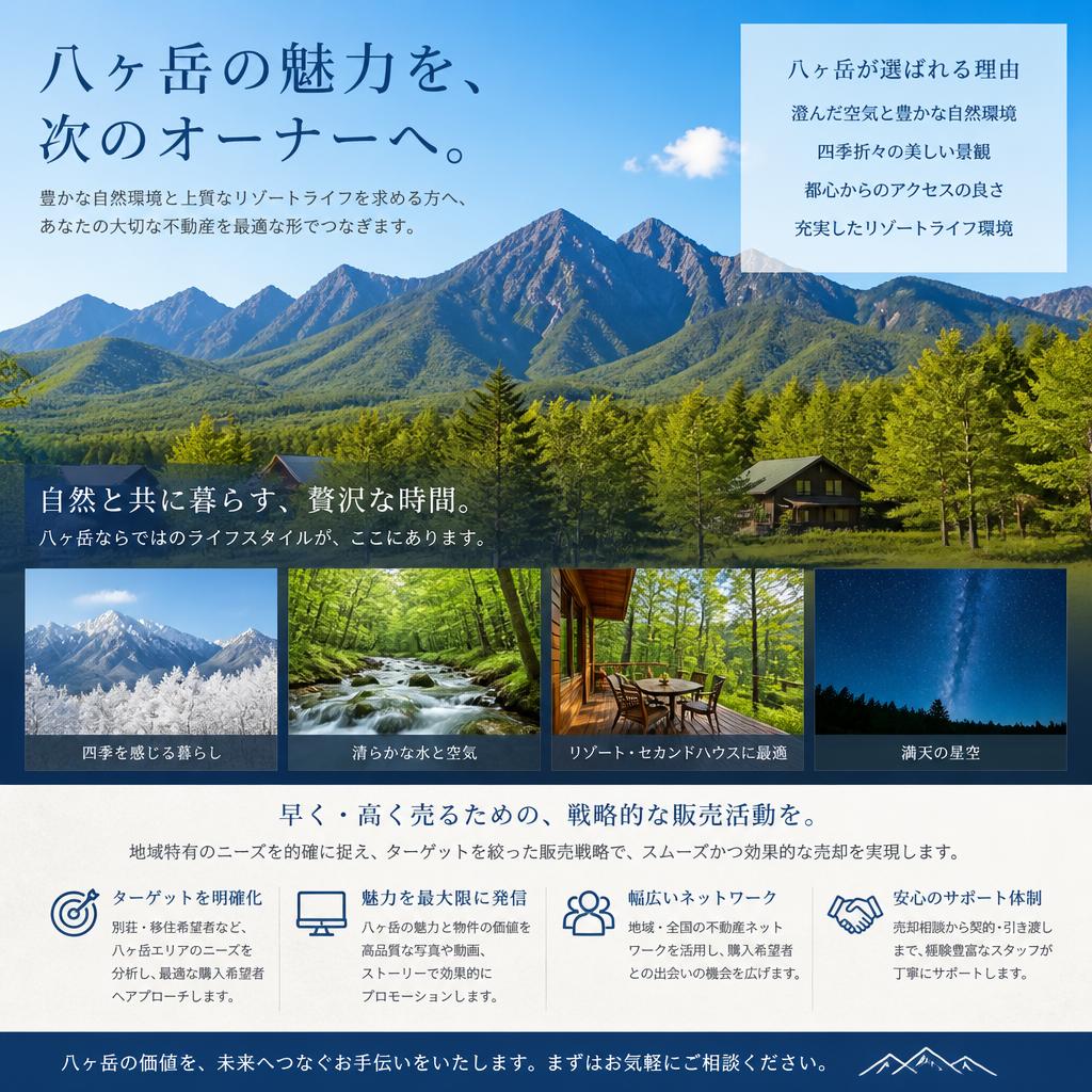 八ヶ岳の魅力を活かした売却戦略