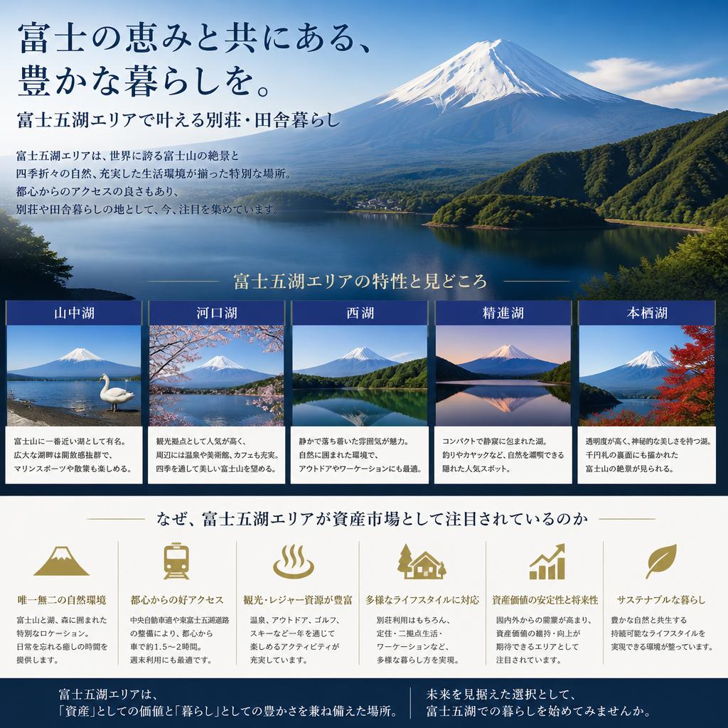 富士五湖エリアの魅力