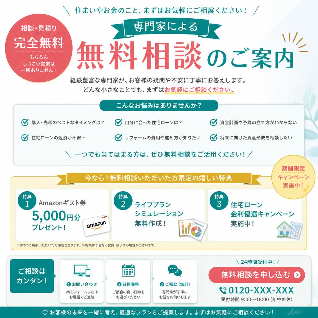 今すぐ無料相談を！