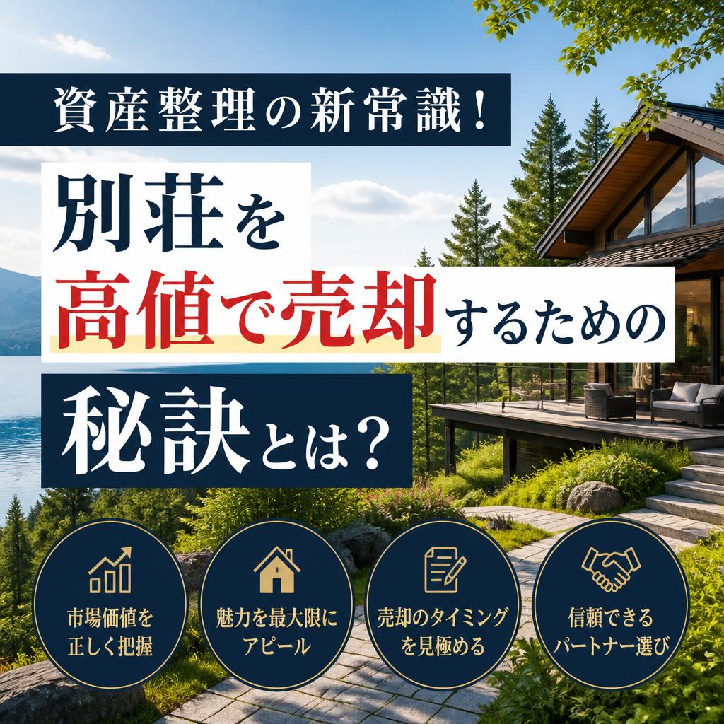 資産整理の新常識！別荘を高値で売却するための秘訣とは？