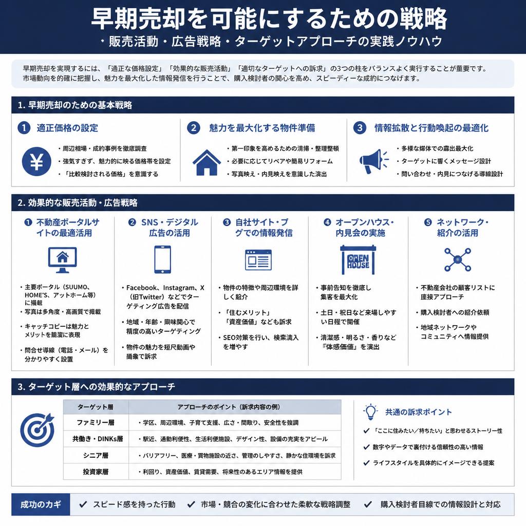 早期売却を実現するための攻略法