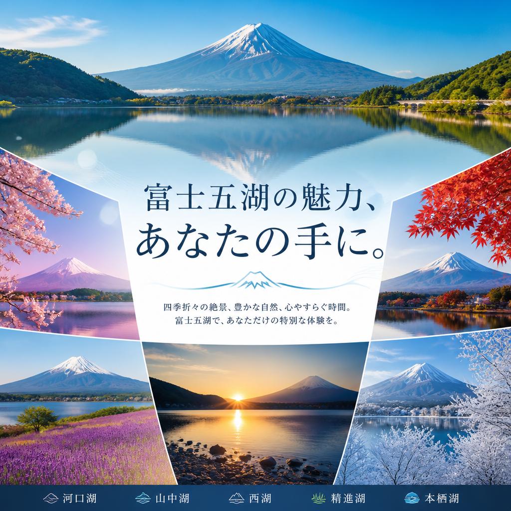 富士五湖の魅力、あなたの手に。～富士五湖の別荘売却～