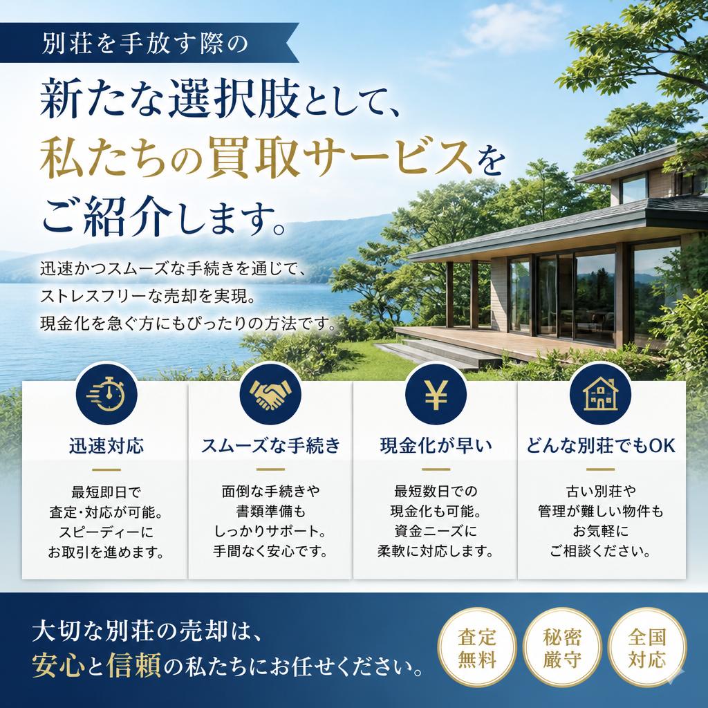 売却の新たな選択肢 - 別荘買取サービス