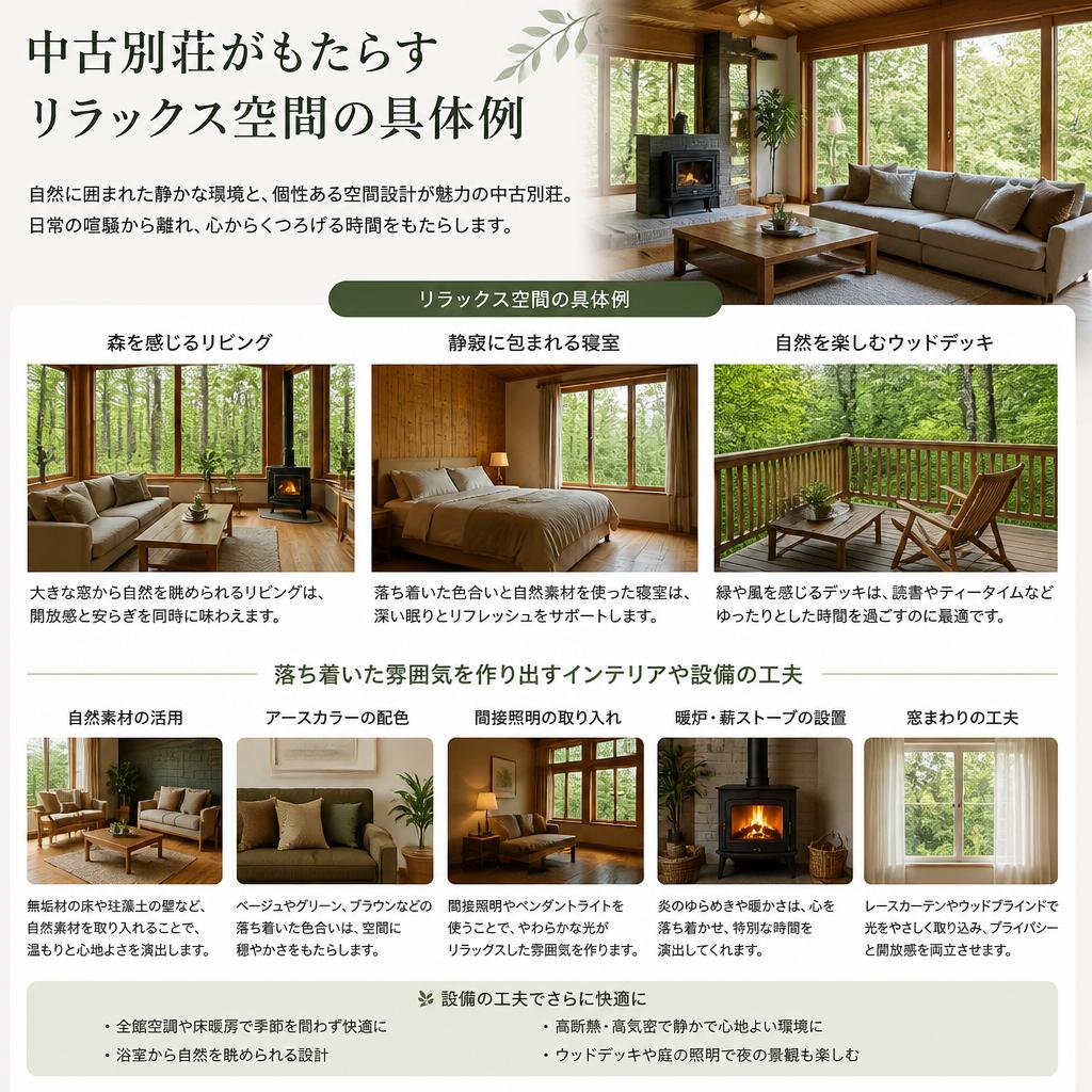 リラックスできる暮らしを叶えるポイント