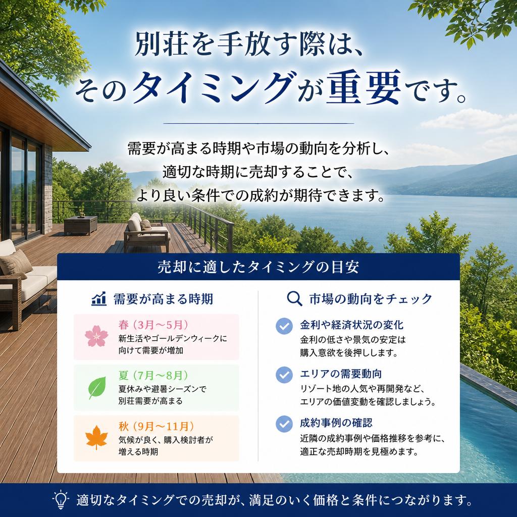 別荘売却のタイミングを見極める