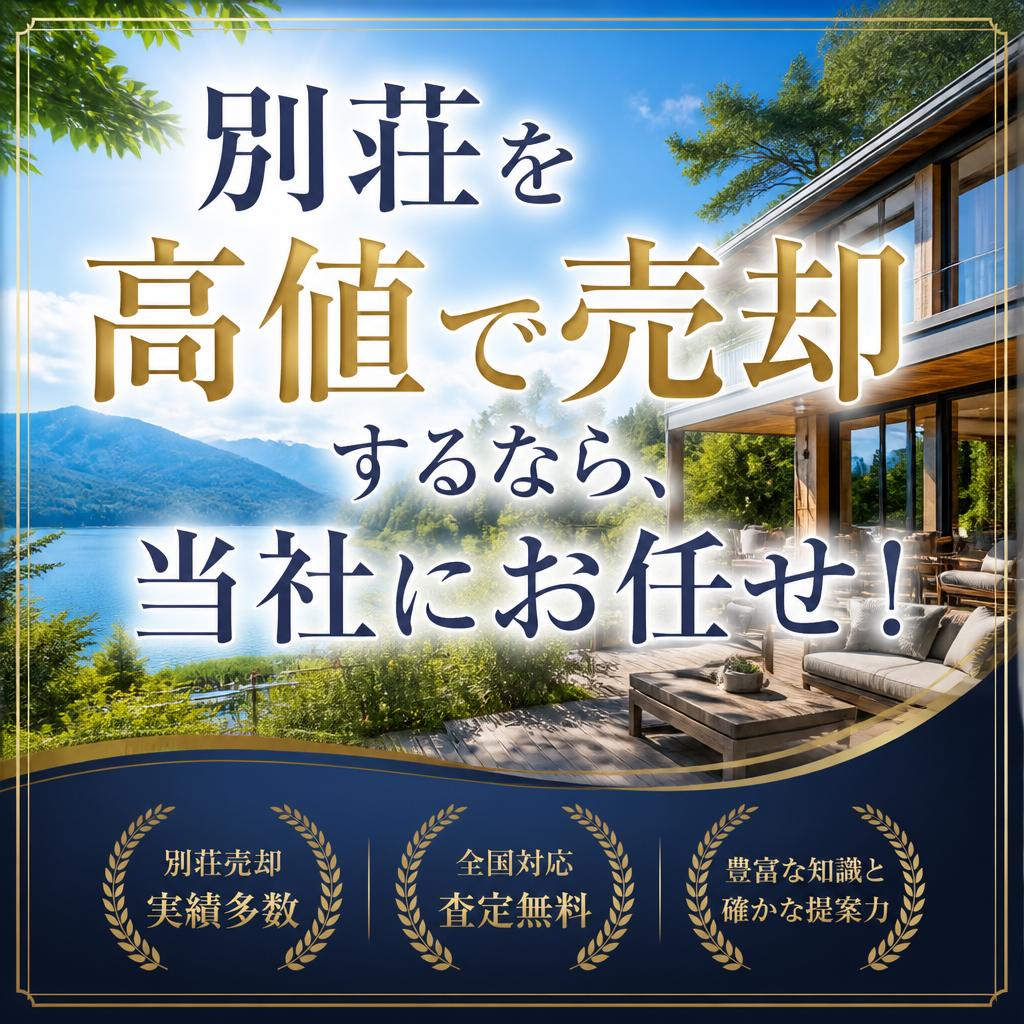 別荘を高値で売却するなら、当社にお任せ！