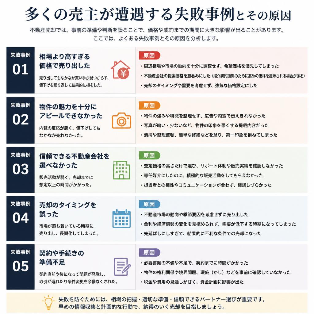 別荘売却における一般的な失敗とは？
