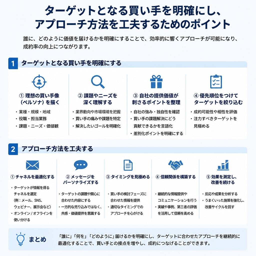 買い手を見つけるための戦略
