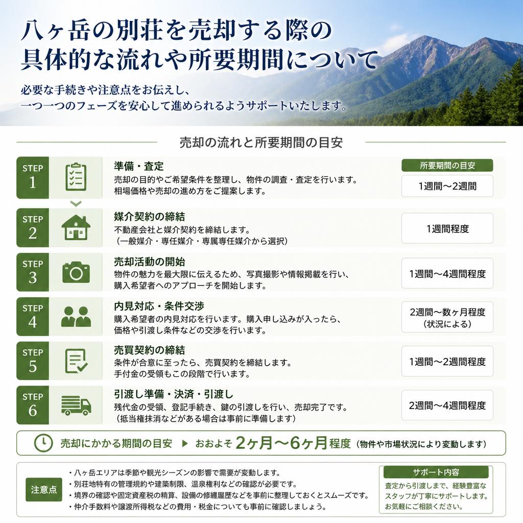 売却活動の流れと期間