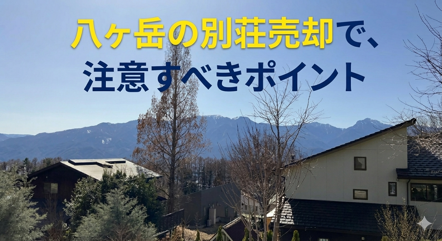 八ヶ岳の別荘売却で、注意すべきポイント