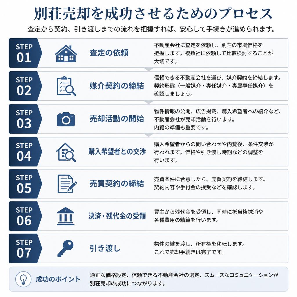 売却プロセスの流れ