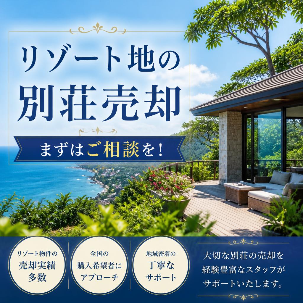 リゾート地の別荘売却、まずはご相談を！