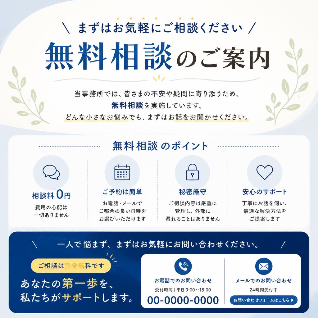 無料相談のご案内