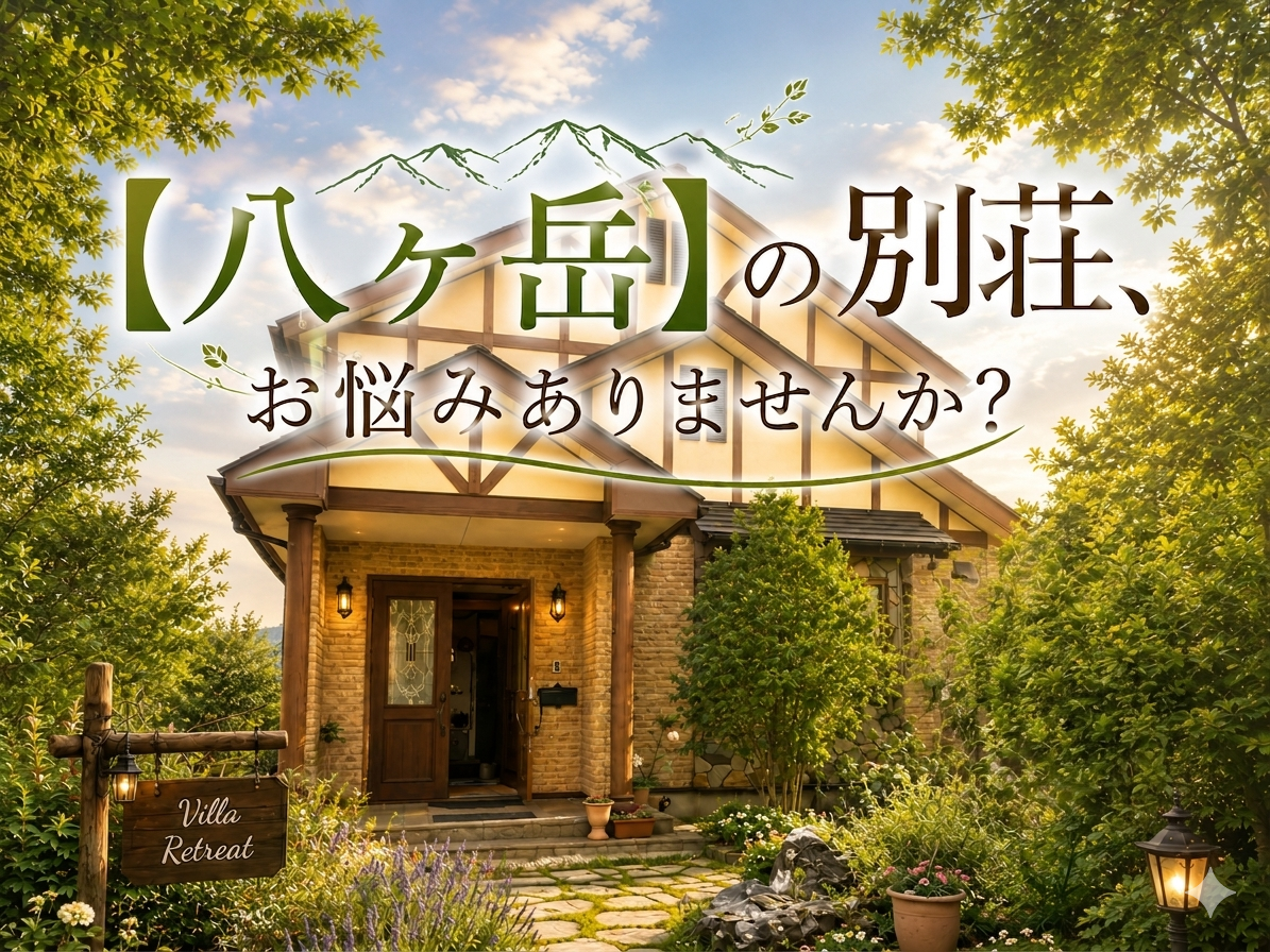 八ヶ岳の別荘、お悩みありませんか？