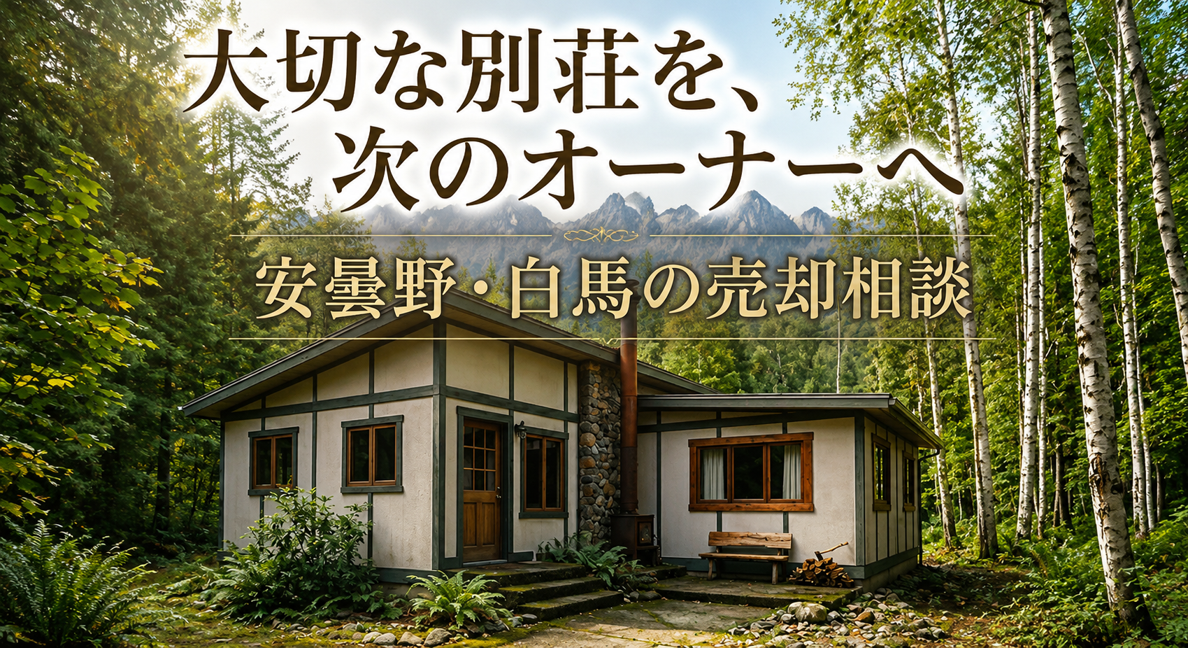 大切な別荘を、次のオーナーへ。安曇野・白馬の売却相談