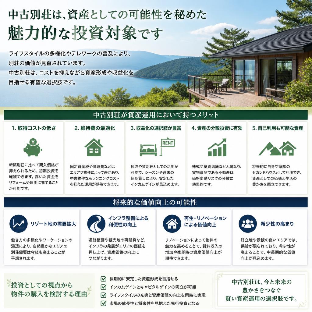 中古別荘を資産運用として考える